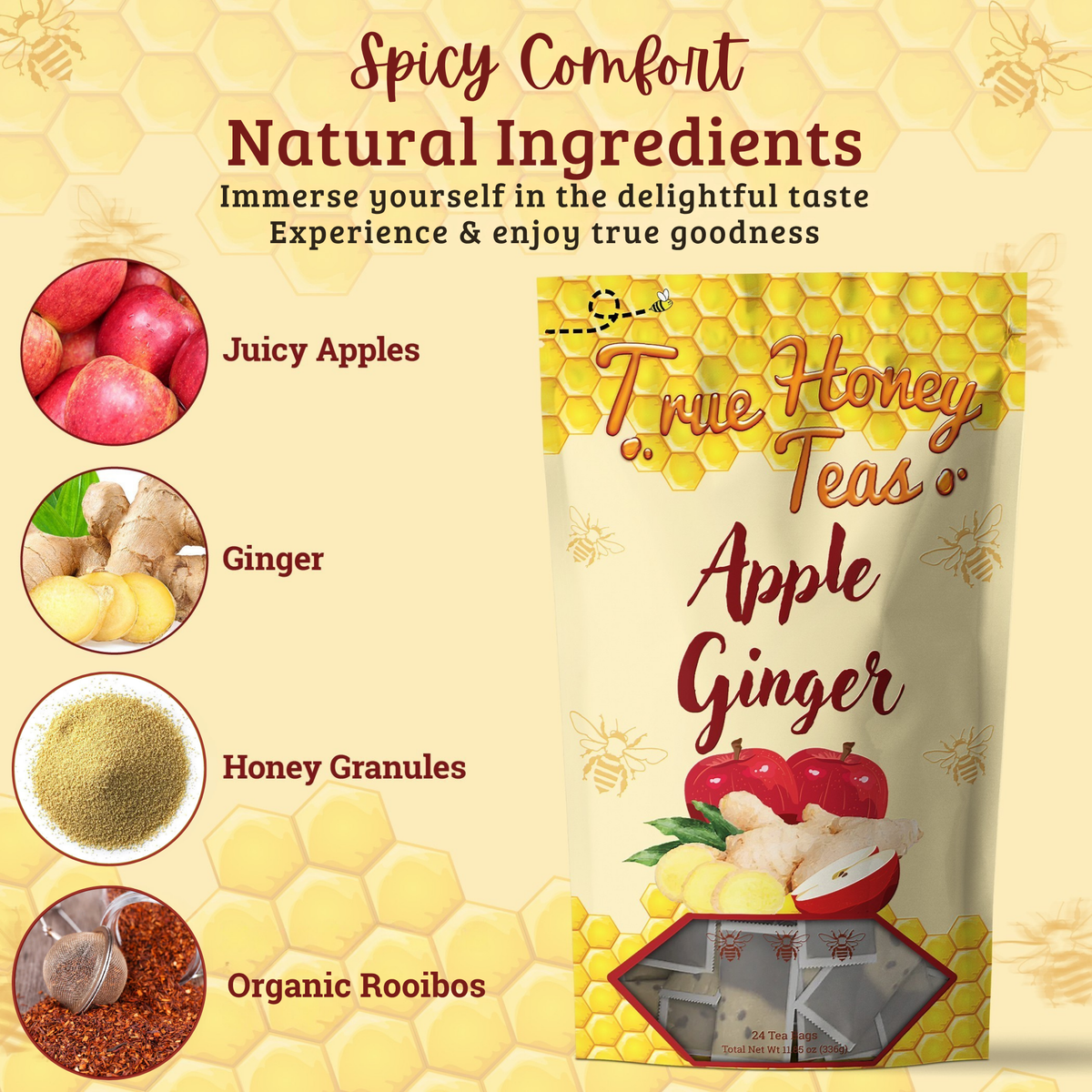 Apple Ginger Spice Tea – 24 Pack
