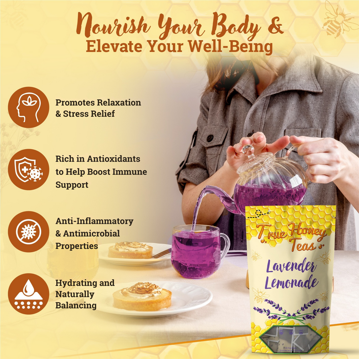 Lavender Lemonade Tea – 24 Pack