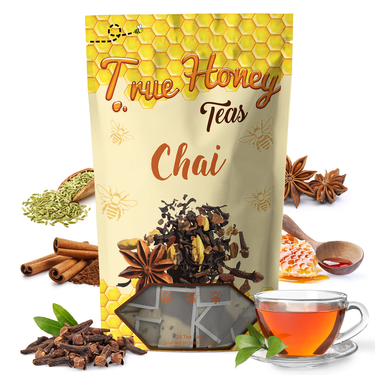 Chai Tea with Assam Black Tea – 24 Pack