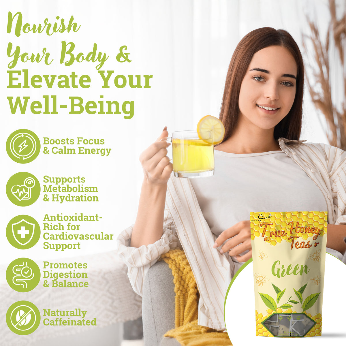 Green Tea Bags – 24 Pack
